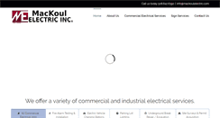 Desktop Screenshot of mackoulelectric.com